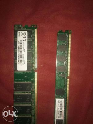 Two Green RAM Sticks