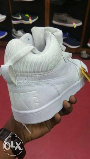 White Nike High-top Shoes