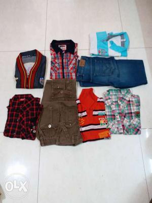 8 to 10 yr boy's shirt, Jeans available per piece