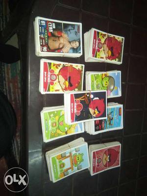 900 angry bird, wwe, skyway cards in