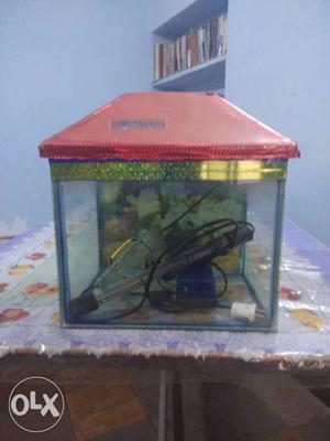 Aquarium for sell with air pump and heater