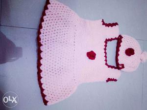Baby girls hand knitted soft sweaters