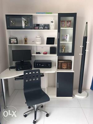 Black Computer Monitor And Computer Tower