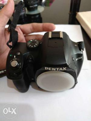 Black Pentax DSLR Camera