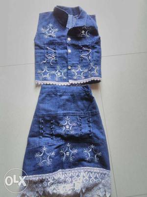 Girls jeans Top and skert 1-4 year