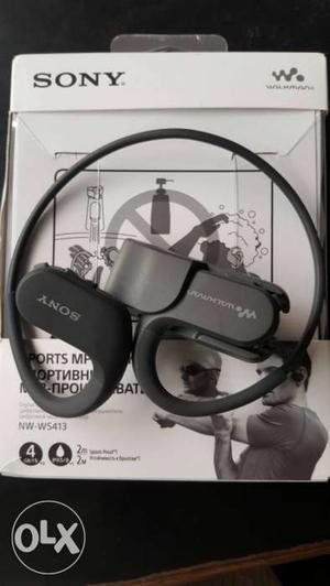 Grey Sony Walkman Bluetooth Earbuds