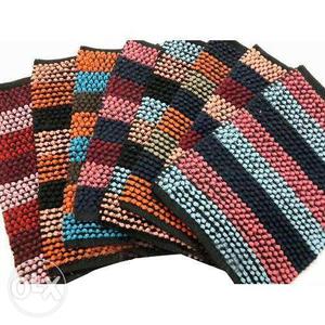 Multicolored Knit Textiles