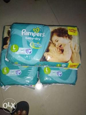 Pampers Baby-Dry Diaper Pcks each pckt Rs650 mrkt price
