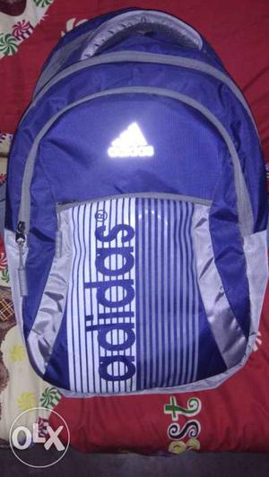 Purple And Gray Adidas Backpack 2 day old