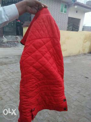 Quilted Red Jacket