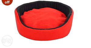 Red And Black Pet Bed