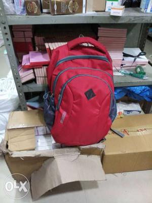 Red And Gray Herschel Backpack