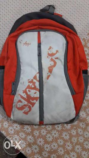 Red And White Skybag Backpack