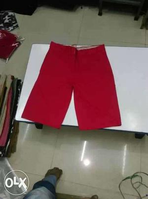 Red Bermuda Shorts