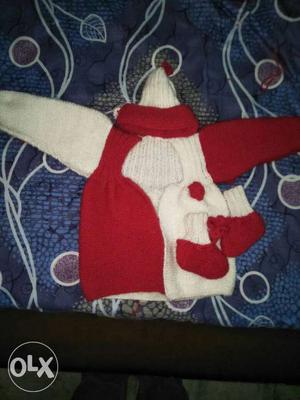 Santa claus dress for baby... hand woven