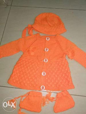 Soft hand made sweater 0_2years old kid,,new