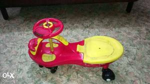 Toddler's red And yellow ride on