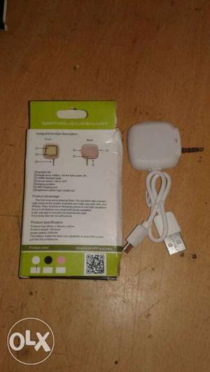 White Adapter With Cable