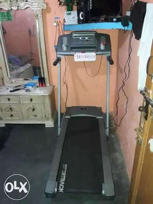 Black And Gray Sportrack Treadmill