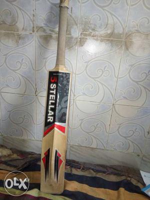 Brown Stellar Woden Cricket Box English willon bat Very good