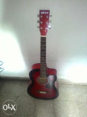 Cutaway Red-burst Acoustic Guitar