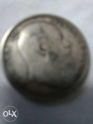 Edward vii silver 1 ₹ coin, AD. ₹ I Lakh.