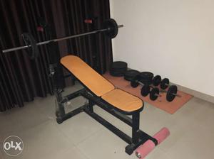 GYM BENCH PRESS With 100KG weights