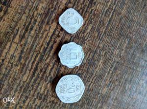Indian old coins Rupees 5 paisa 10 paisa 20 paisa