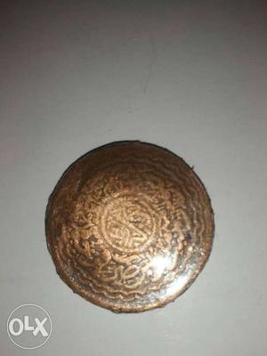 Round Brown Delhi Coin