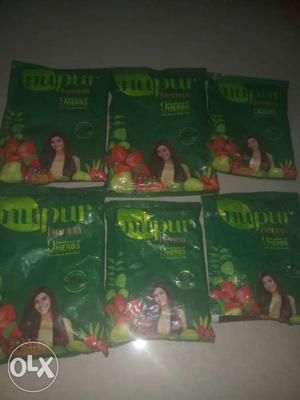 Six Green Nupur Packs