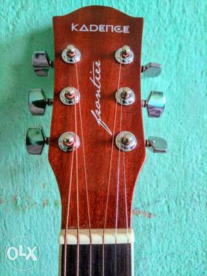 Unused wooden waterproof acoustic Guitar with all