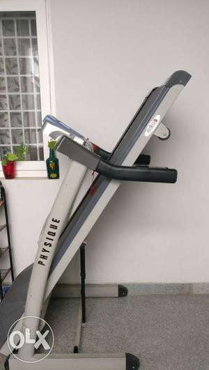 White And Black Physique UK Foldable Treadmill