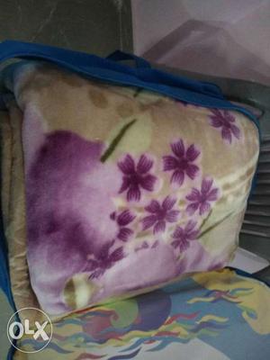 Yellow, Purple, And Green Floral Sleeping Pad