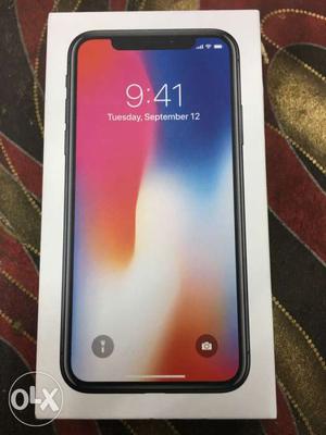 Apple iphone x 256gb 32 days old space gray color