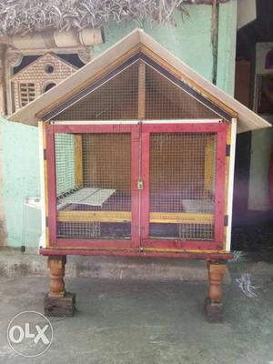 Birds cage made full of original wood less used
