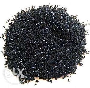 Black crystal gravel for aquarium