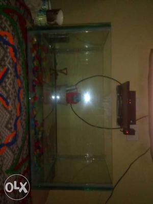 Clear fish tank aquarium size 2X1X1 foot