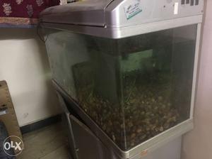 Imported fish tank 3.5 feet with cover and base excellent