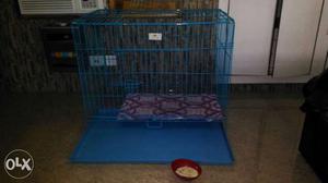 Large size DOG CAGE with box,. new used 2 days