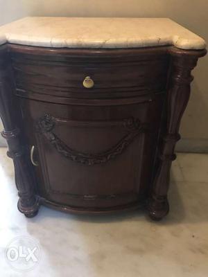 A pair of Sangwan (2) Bed Side Table with Italian Marble at