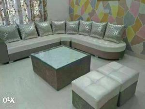 Beautiful Sofa with Center Table