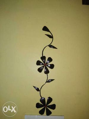 Brown Floral Carved Wall Decor
