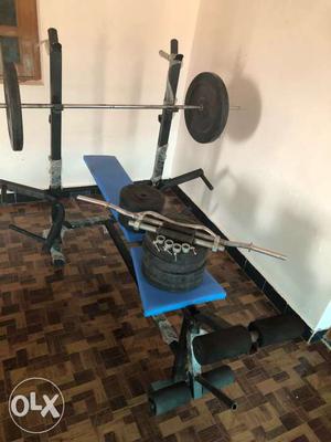 Gym equipments with 50 kg weight plates