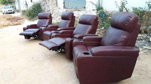 Manual recliners sofas with best fabrics and leathers