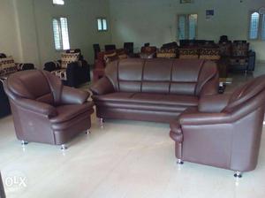 New 1+1+3 PU Leather sofa set