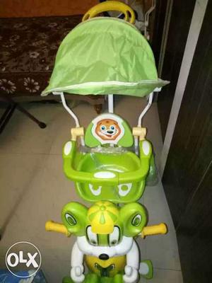 Toddler's Green And White Ride-on Trike, Brand New. Not Used