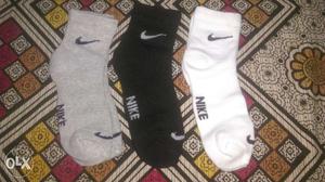 3 Pairs Of Nike Socks