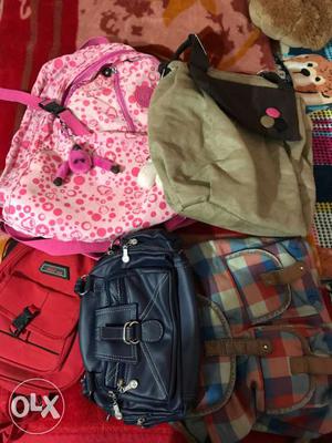 5 styles bags for sale, hardly used