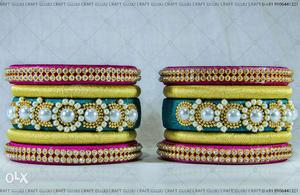 A Fashionable Silk Thread Bangles