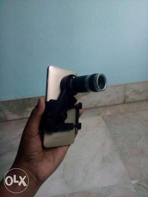 Black Smartphone Zoom Lens